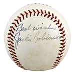 Jackie Robinson Exceptionally Fine Single-Signed Vintage ONL Baseball (JSA LOA)