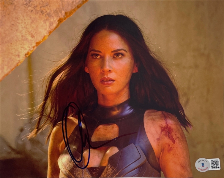 Olivia Munn Signed 8" x 10" X-Men Photo (Beckett/BAS COA)