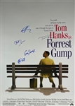 Full Size "Forrest Gump" Movie Poster Signed by Hanks, Fields, & More! (5 Sigs)(Beckett/BAS)