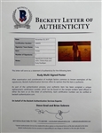Rudy: Multi-Signed Original Full Size Poster (3 Sigs)(Beckett/BAS LOA)