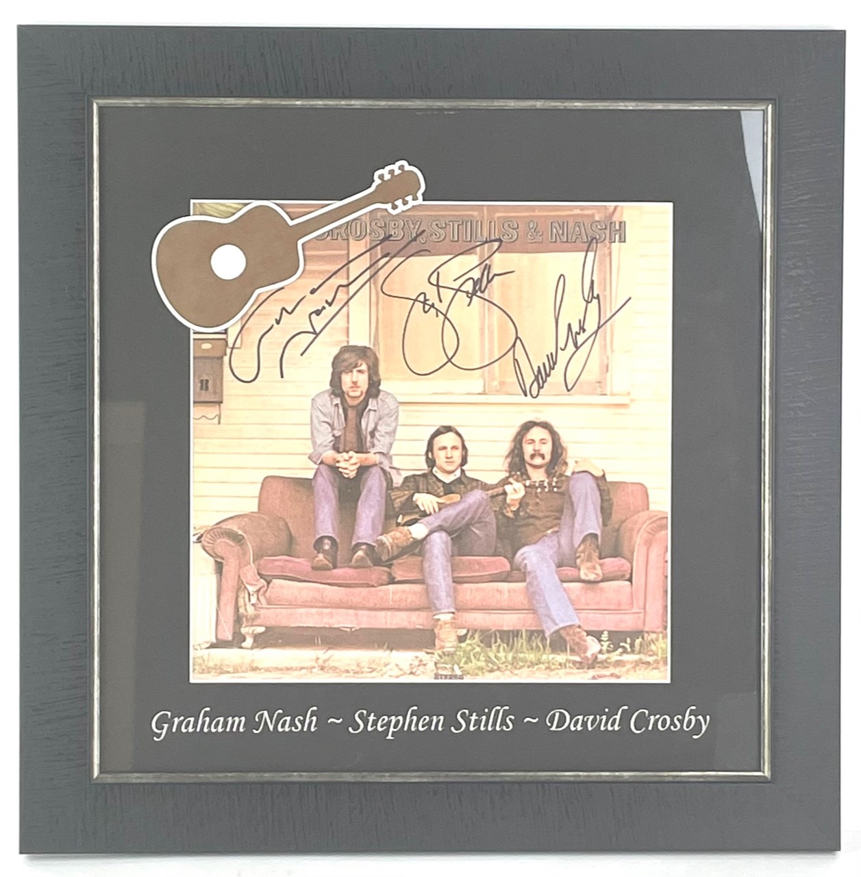 Lot Detail Crosby Stills Nash Group Signed Album Custom Matted Framed Jsa