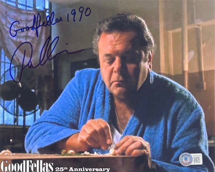 Paul Sorvino Signed Goodfellas 8" x 10" Photograph (Beckett/BAS)