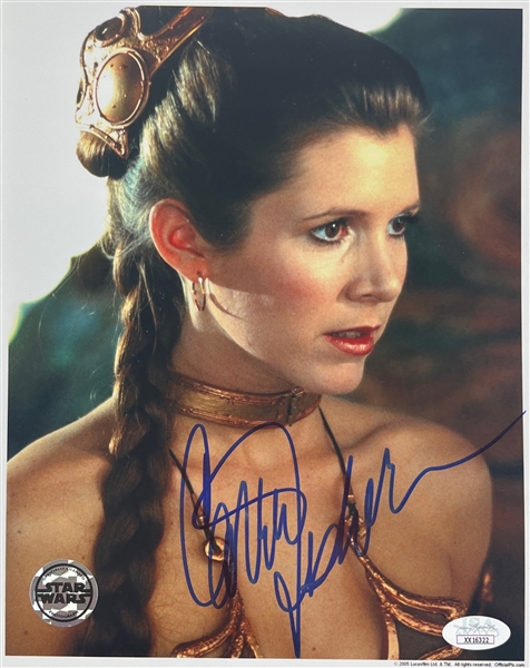 Carrie Fisher Signed 8" x 10" Star Wars Photo (JSA LOA)