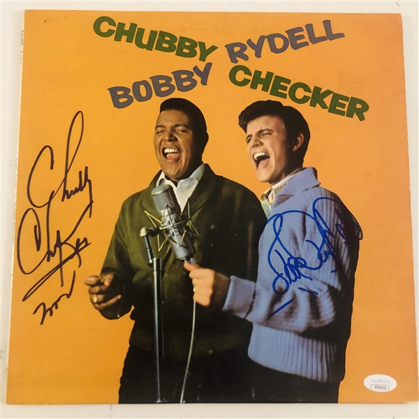 Bobby Rydell & Chubby Checker In-Person Signed Self-Titled Album Record (John Brennan Collection) (JSA Cert) 