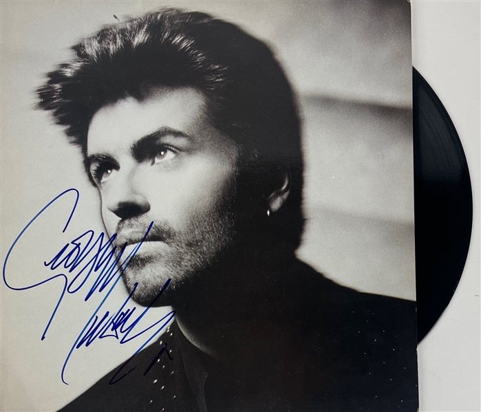 RARE George Michael Signed "Heal The Pain" Europe Edition LP w/ Vinyl (Third Party Guaranteed)