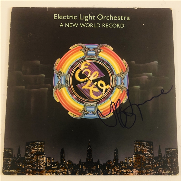 ELO: Jeff Lynne In-Person Signed “A New World Record” Album Record (John Brennan Collection) (Beckett/BAS Cert) 