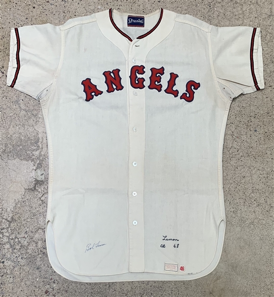 Bob Lemon Game Worn & Signed 1967 Angels Jersey (Pitching Coach)(PSA/DNA)