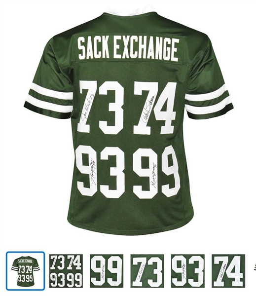 The New York Sack Exchange Multi-Signed Football Jersey (JSA Witness)