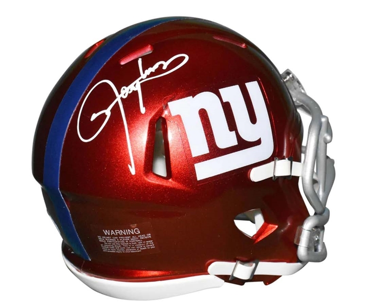 Lawrence Taylor Signed NY Giants Flash Speed Mini Football Helmet (JSA Witness)