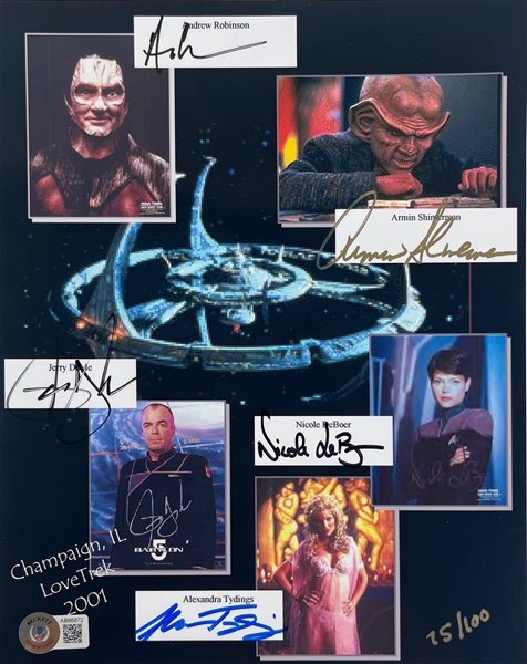 Star Trek Deep Space 9 Multi-Signed 8" x 10" Photo (Beckett/BAS)