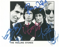 Rolling Stones Group Signed 10” x 8” Promo Photo (4 Sigs) (Third Party Guaranteed) 