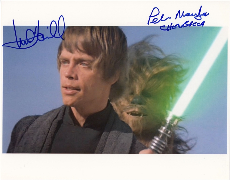 Star Wars: Mark Hamill & Peter Mayhew Signed 10” x 8” Photo from “Return of the Jedi” (Third Party Guaranteed)