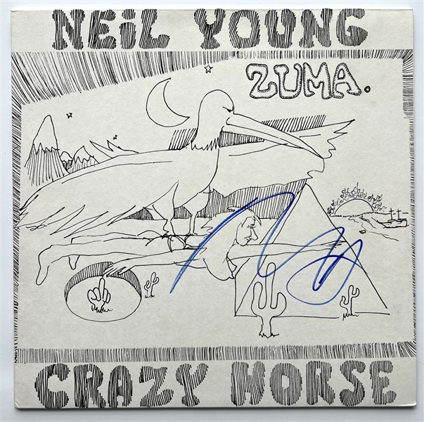 Neil Young In-Person Signed “Crazy Horse” Album Record (JSA Authentication)