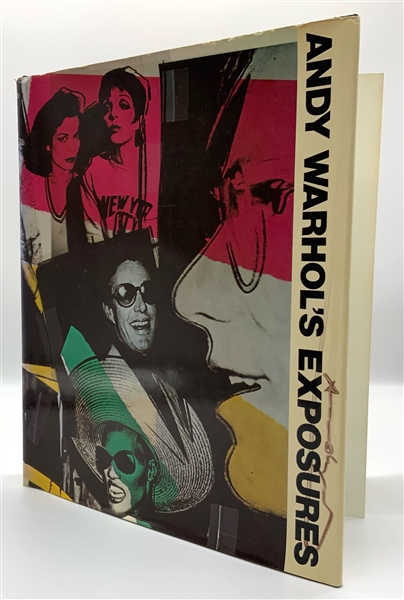 Andy Warhol Thrice-Signed “Exposures” Book w/ Sketch (Third Party Guaranteed)