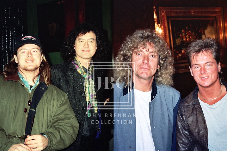 Led Zeppelin In-Person Dual-Signed Page & Plant “IV” Record Album (2 Sigs) (John Brennan Collection) (JSA Authentication)
