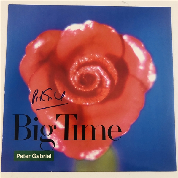 Peter Gabriel Signed Big Time Record Album (John Brennan Collection) (Beckett/BAS Authentication)