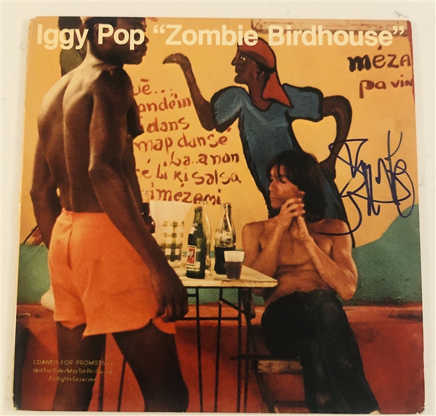 Iggy Pop Signed "Zombie Birdhouse" Album Record (John Brennan Collection) (Beckett Authentication)