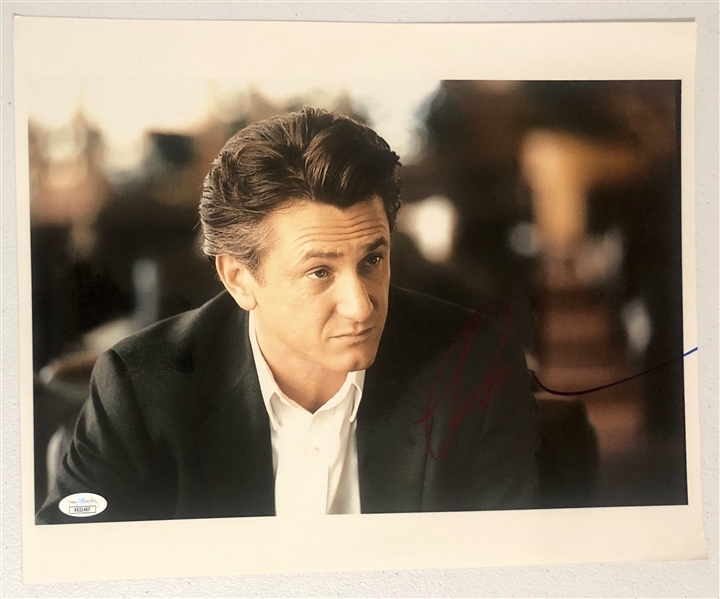Sean Penn In-Person Signed 14 x 11 Photo (John Brennan Collection) (JSA Authentication)