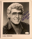Carl Perkins In-Person Signed 8” x 10” Photograph (John Brennan Collection) (JSA Authentication) 