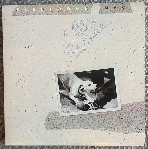 Fleetwood Mac: Vintage Signed Lindsey Buckingham “Tusk” Record Album (Third Party Guaranteed)