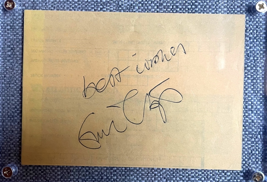 Eric Clapton Signature Cut (Third Party Guaranteed)