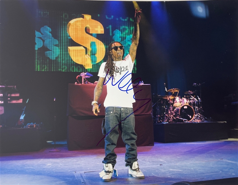 Lil Wayne Signed Wheezy 11 x 14 (Beckett/BAS LOA)