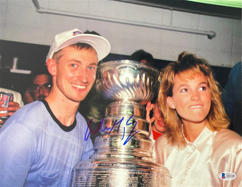 Wayne Gretzky Signed 11" x 14" Stanley Cup Photo (Beckett/BAS LOA)