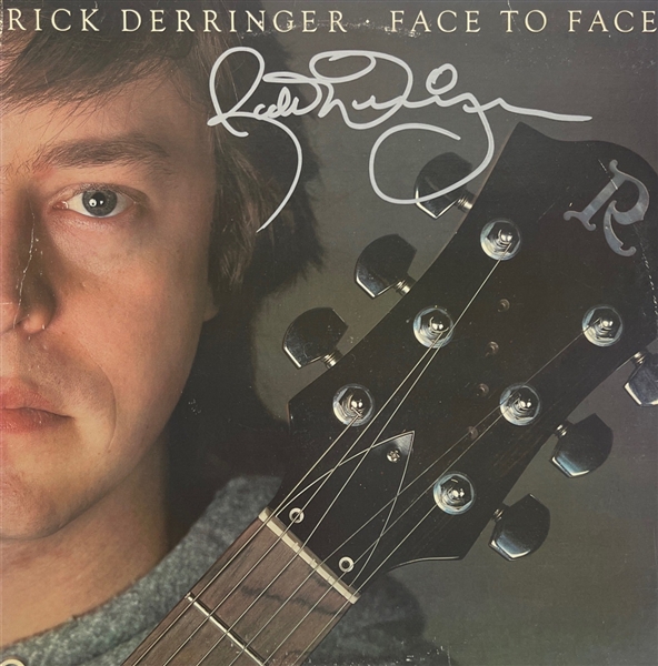 Rick Derringer Signed "Face to Face" Album Cover (Beckett/BAS)