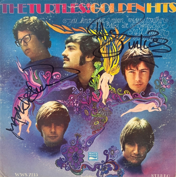 The Turtles: Flo & Eddie Signed "Greatest Hits" Album Cover (REAL LOA)