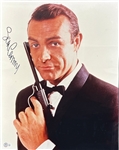 Sean Connery RARE Signed 16" x 20" Color Photo as Agent 007: James Bond! (Steve Grad Collection)(Beckett/BAS LOA)