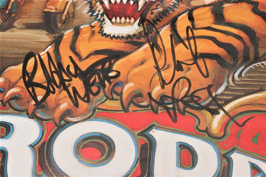 Grateful Dead Group Signed w/ Garcia 1990 European Tour 24” x 34” Poster (4 Sigs) (ACOA LOA) 
