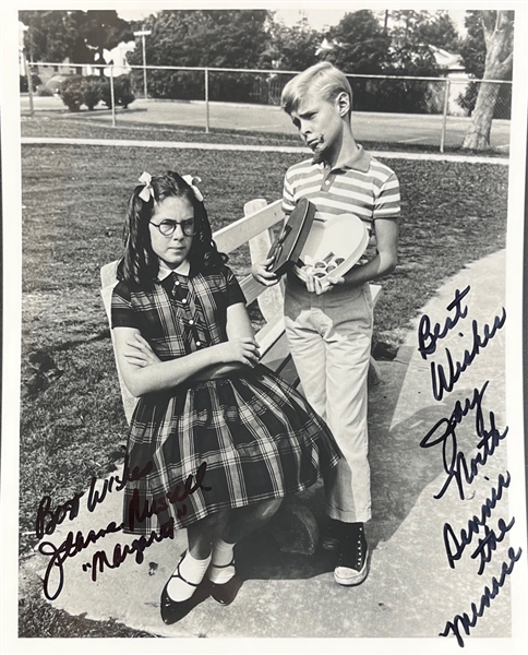 Dennis the Menace: Jeanne Russell & Jay North Signed 8" x 10" Photo (Beckett/BAS)