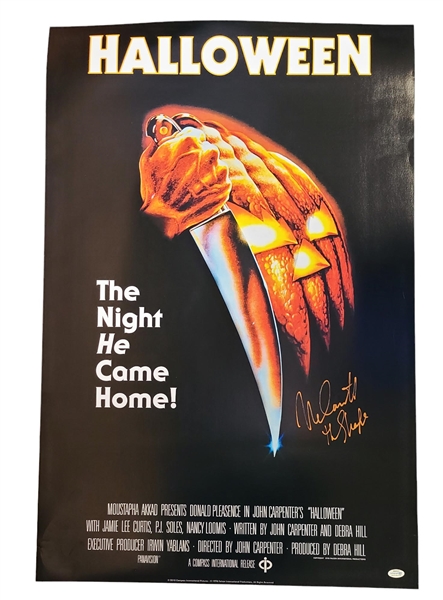 Nick Castle Autographed 24" x 36" Halloween Poster (ACOA)