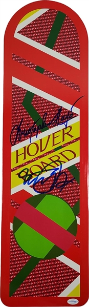 Back To The Future: Michael J Fox & Christopher Lloyd Signed Framed Hoverboard (ACOA)