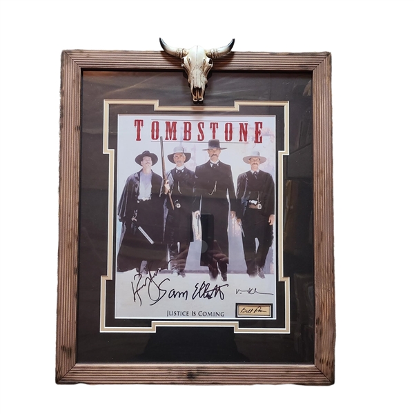 Tombstone Cast Signed 18" x 22" Framed Photo (Third Party Guaranteed)
