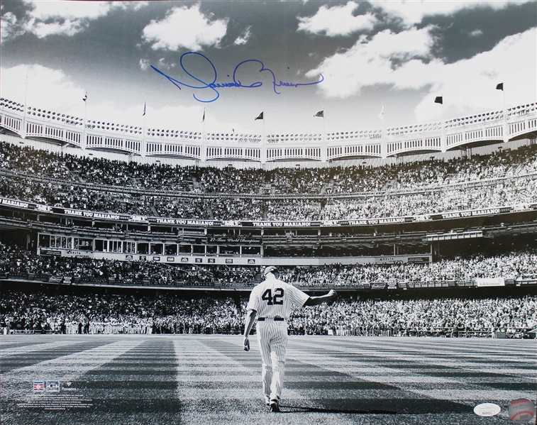 Mariano Rivera Signed 16" x 20" Farewell Photograph (JSA Witnessed)