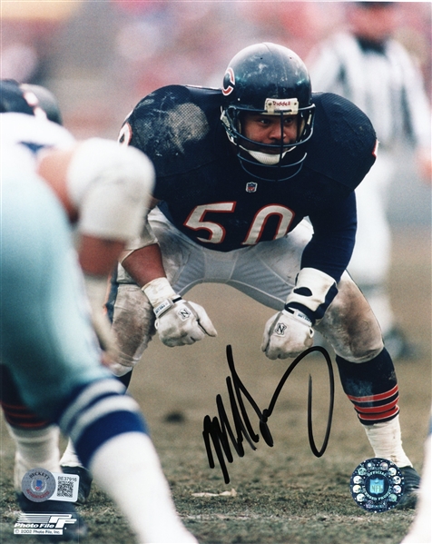 Mike Singletary Signed 8" x 10" Color Photo (Beckett/BAS)