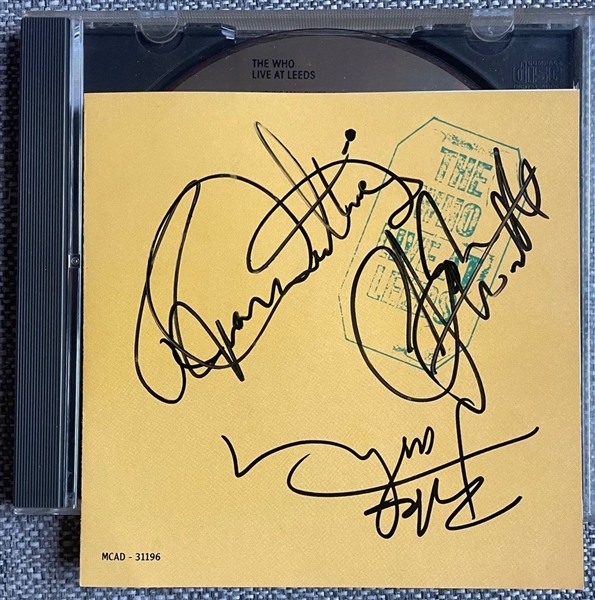 The Who Group Signed “Live at Leeds” CD (3 Sigs) (Third Party Guaranteed)