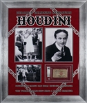 Harry Houdini Signed 1925 Society of American Magicians Membership Card in Amazing Framed Display (Beckett/BAS Encapsulated)