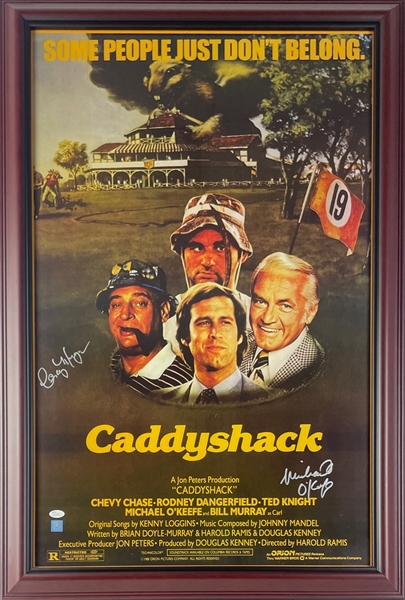Caddyshack : Cindy Morgan & Michael O'Keefe Signed Movie Poster (JSA COA)