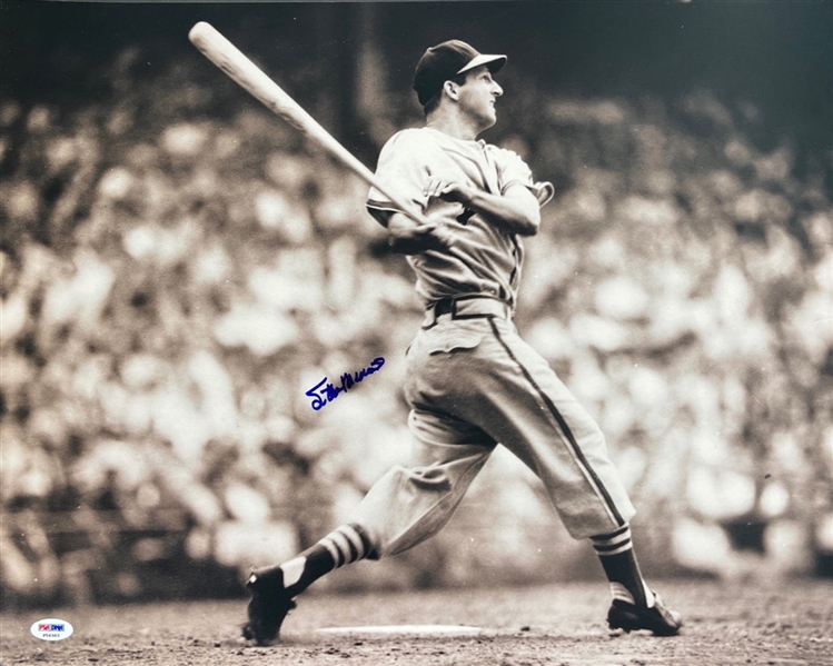 Stan Musial Signed 16 x 20 Photo (PSA/DNA)