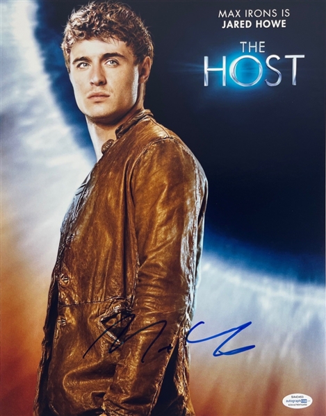 The Host: Max Irons Signed 11 x 14 Photo (ACOA)