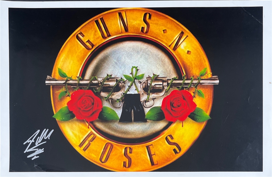 Guns N Roses: Steven Adler Signed Mini Poster (Third Party Guaranteed)