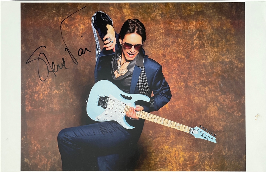 Steve Vai Signed 11" x 17" Color Photograph (Third Party Guaranteed)