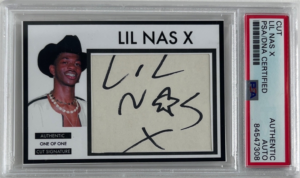 Lil Nas X Ltd. Ed. 1/1 Cut Signature (PSA/DNA Encapsulated)