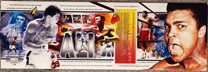 Muhammad Ali Signed Ltd. Ed. 12" x 36" Panorama Photo (Online Authentics)(Guaranteed)