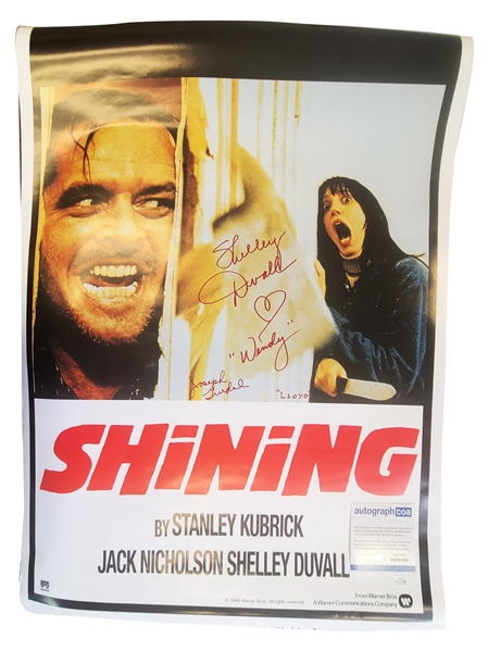 The Shining: Shelley Duvall & Joe Turkel Signed 24" x 36" Poster (ACOA)