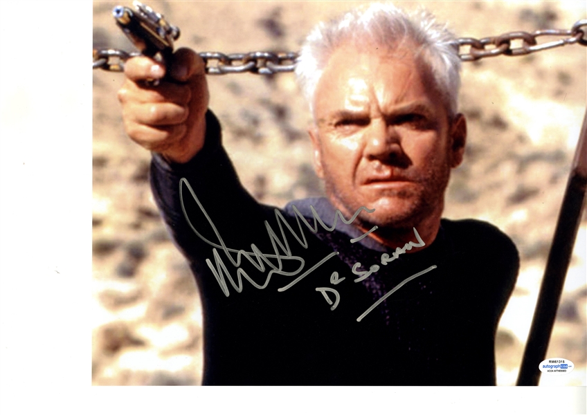Star Trek: Malcolm McDowell Signed 11" x 14" Photo (ACOA Witness)