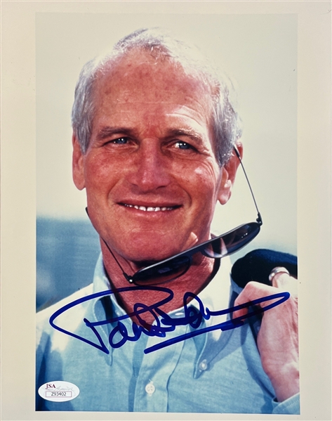 Paul Newman Signed 8" x 10" Color Photo (JSA LOA)