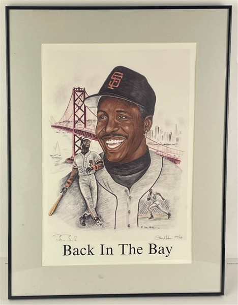 "Back In The Bay" Barry Bonds Signed & Framed 20x28 Litho, Limited Edition 229/930 (Third Party Guaranteed) 
